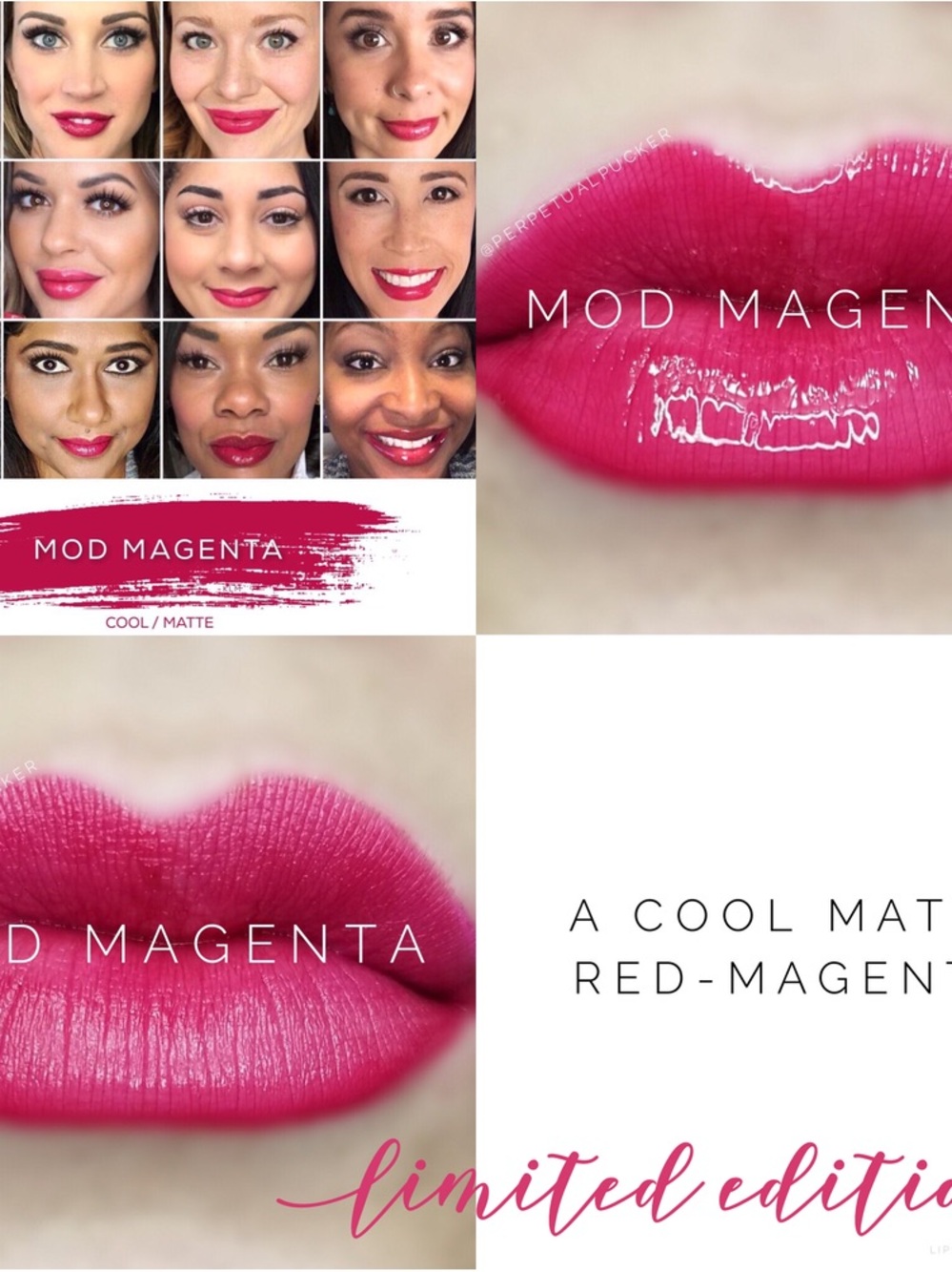 Lipsense Long Lasting Liquid Lip Color by SeneGence - Mod Magenta
